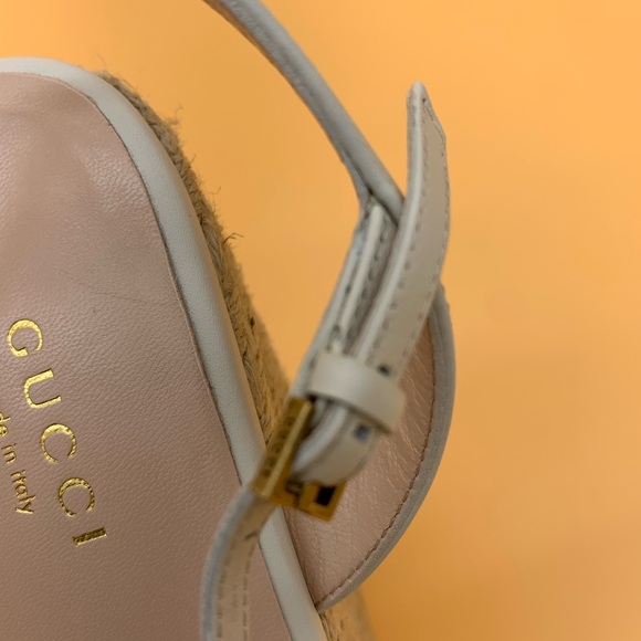 Gucci Lifford Double G Logo Espadrilles Sandals size 41.5 - Picture 16 of 16